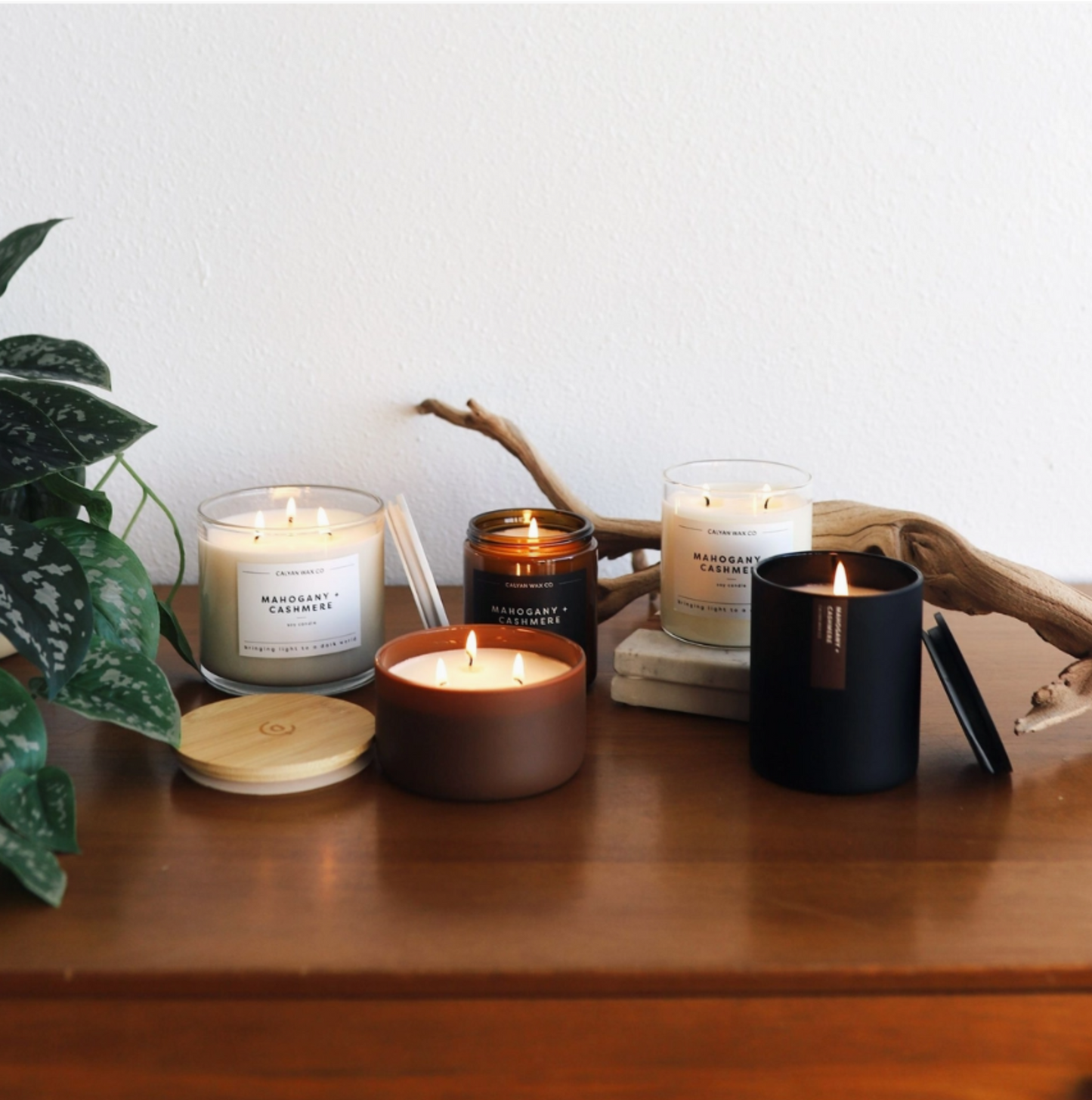Calyan Wax Co. Amber Jar Candle Collection